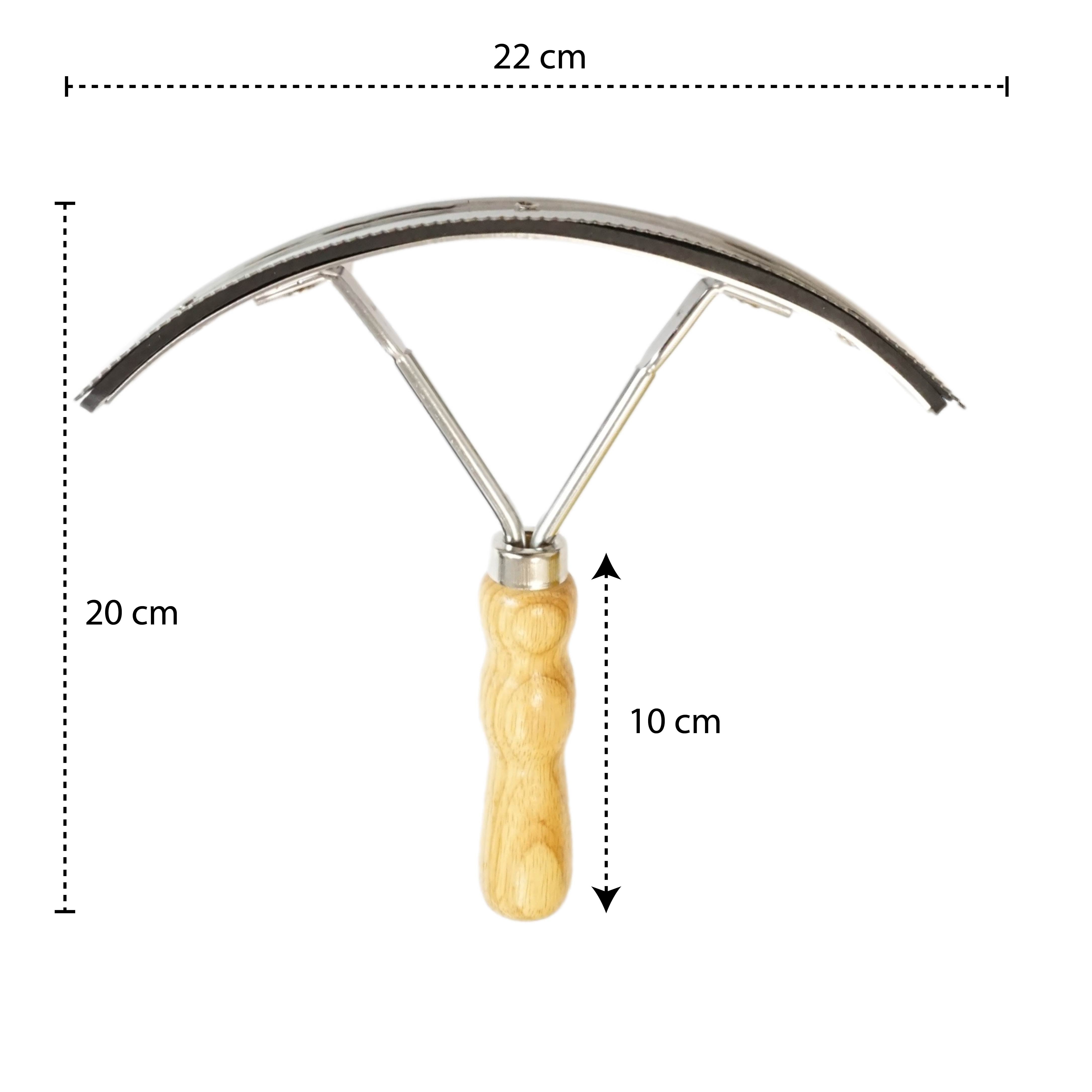 Schweissmesser für Pferde mit Holzgriff